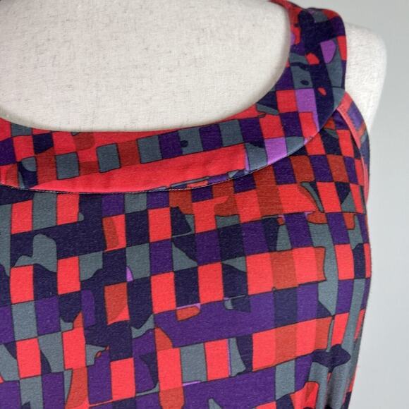 Krimson Klover Mini Dress Size Large Red Purple Tank Athletic Walking Athleisure - Picture 11 of 16